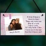 PERSONALISED Photo Friendship Gift Sign Best Friend Birthday