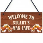 PERSONALISED Man Cave Sign Bar Shed Garden Plaque Gift