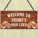 PERSONALISED Man Cave Sign Bar Shed Garden Plaque Gift