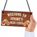 PERSONALISED Man Cave Sign Bar Shed Garden Plaque Gift
