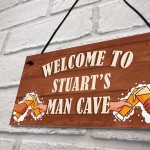 PERSONALISED Man Cave Sign Bar Shed Garden Plaque Gift