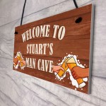 PERSONALISED Man Cave Sign Bar Shed Garden Plaque Gift