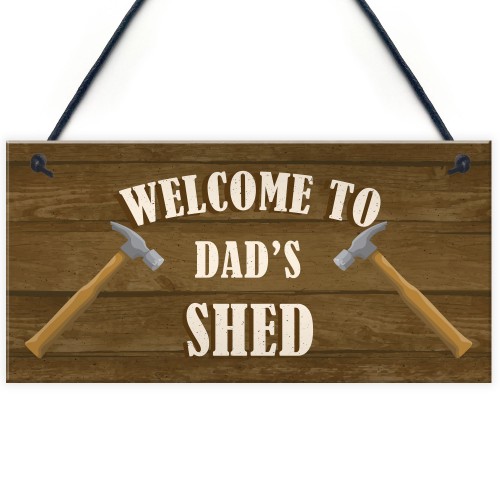 PERSONALISED Shed Sign Wood Effect Man Cave Tool Shed Sign