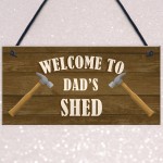 PERSONALISED Shed Sign Wood Effect Man Cave Tool Shed Sign