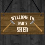 PERSONALISED Shed Sign Wood Effect Man Cave Tool Shed Sign