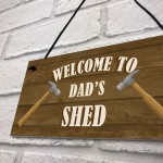 PERSONALISED Shed Sign Wood Effect Man Cave Tool Shed Sign