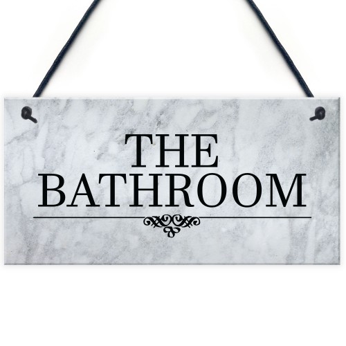 Bathroom Decor Marble Theme Hanging Bathroom Toilet Decor