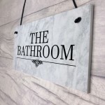 Bathroom Decor Marble Theme Hanging Bathroom Toilet Decor