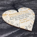 THANK YOU Best Friend Poem Plaque Gift For Birthday Christmas