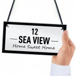 Chic HOME SWEET HOME Sign Personalised New Home Gift