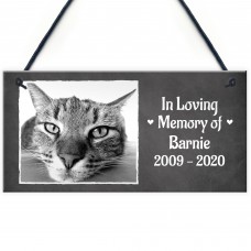 In Loving Memory PERSONALISED Pet Cat Memorial Plaque