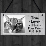 Personalised Shabby Chic Cat Sign Image Cat Lover Gift Pet Sign