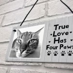 Personalised Shabby Chic Cat Sign Image Cat Lover Gift Pet Sign