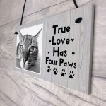 Personalised Shabby Chic Cat Sign Image Cat Lover Gift Pet Sign