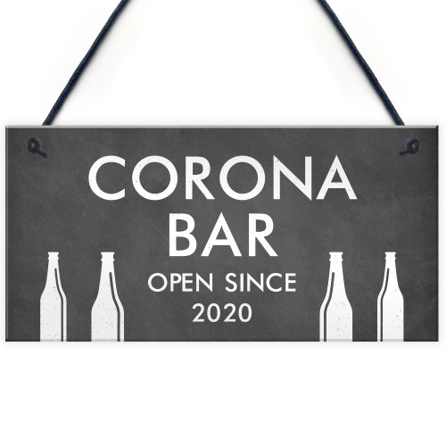 Shabby Chic CORONA BAR Personalised Home Bar Man Cave Sign