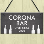 Shabby Chic CORONA BAR Personalised Home Bar Man Cave Sign