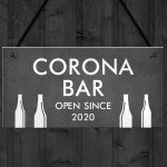 Shabby Chic CORONA BAR Personalised Home Bar Man Cave Sign