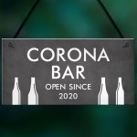 Shabby Chic CORONA BAR Personalised Home Bar Man Cave Sign