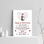 PERSONALISED 1st Anniversary Gift For Husband Wife A4 Print