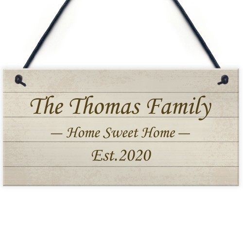 Shabby Chic Decor PERSONALISED Family Gift New Home Plaque Shabby Chic Decor PERSONALISED Family Gift New Home Plaque