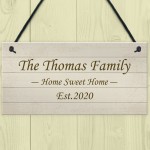 Shabby Chic Decor PERSONALISED Family Gift New Home Plaque Shabby Chic Decor PERSONALISED Family Gift New Home Plaque