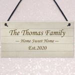 Shabby Chic Decor PERSONALISED Family Gift New Home Plaque Shabby Chic Decor PERSONALISED Family Gift New Home Plaque