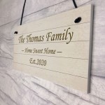 Shabby Chic Decor PERSONALISED Family Gift New Home Plaque Shabby Chic Decor PERSONALISED Family Gift New Home Plaque