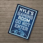 NEON EFFECT A4 Gaming Print For Bedroom Mancave Games Room