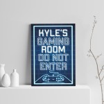NEON EFFECT A4 Gaming Print For Bedroom Mancave Games Room