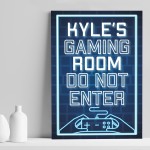 NEON EFFECT A4 Gaming Print For Bedroom Mancave Games Room
