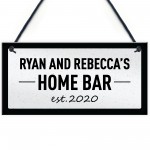 HOME BAR Sign PERSONALISED Man Cave Bar Sign Any Name Gift