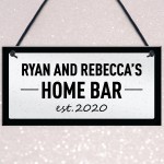 HOME BAR Sign PERSONALISED Man Cave Bar Sign Any Name Gift