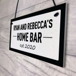 HOME BAR Sign PERSONALISED Man Cave Bar Sign Any Name Gift