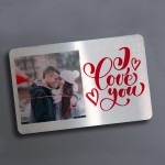 Personalised Metal Photo Gift For Boyfriend Husband Christmas
