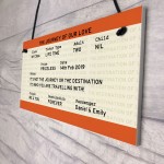 PERSONALISED Novelty Train Ticket Anniversary Gift For Him Her