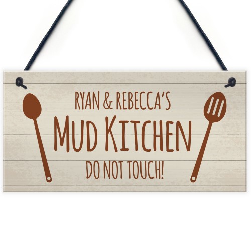 PERSONALISED Mud Kitchen Sign For Daughter Son Playroom House