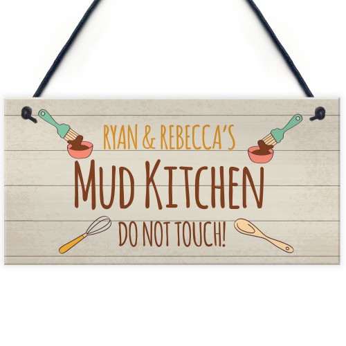 Any Name's MUD KITCHEN Sign Personalised Playroom Garden