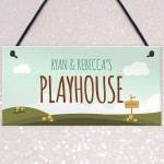 PERSONALISED Playhouse Garden Shed Sign Den Room Plaque