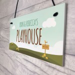 PERSONALISED Playhouse Garden Shed Sign Den Room Plaque
