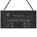 Shabby Chic Garden Sign PERSONALISED Sumerhouse Shed Sign