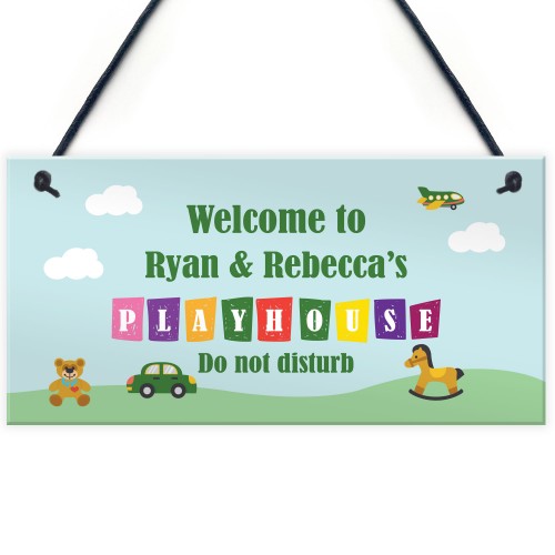 Garden Plaque PERSONALISED Playhouse Sign For Den Room