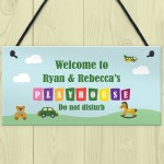 Garden Plaque PERSONALISED Playhouse Sign For Den Room