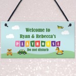 Garden Plaque PERSONALISED Playhouse Sign For Den Room