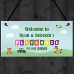 Garden Plaque PERSONALISED Playhouse Sign For Den Room