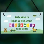 Garden Plaque PERSONALISED Playhouse Sign For Den Room