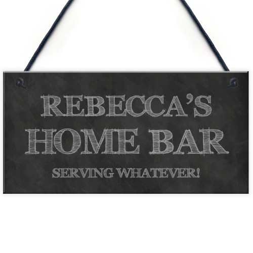 Shabby Chic HOME BAR Garden Bar Man Cave PERSONALISED Sign