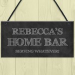 Shabby Chic HOME BAR Garden Bar Man Cave PERSONALISED Sign