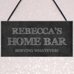 Shabby Chic HOME BAR Garden Bar Man Cave PERSONALISED Sign