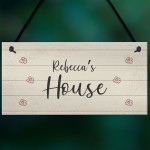 PERSONALISED Home Sign New Home Gift Any Name Playhouse