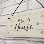 PERSONALISED Home Sign New Home Gift Any Name Playhouse